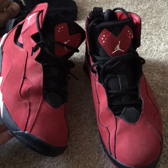 jordan true flight black red and white